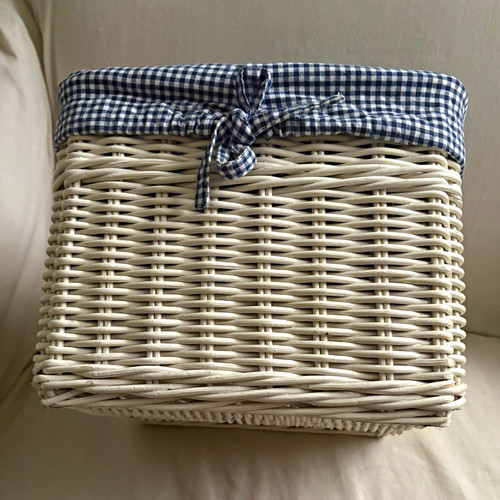 Pottery barn white wicker - pottery,