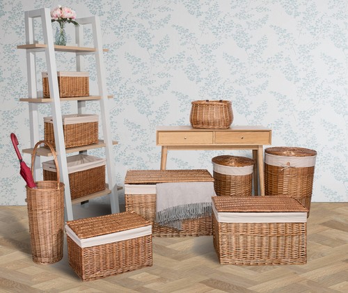 Wickerfield brown white full - brown/white,