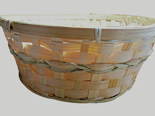 Large natural wicker - natural, wood