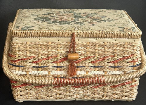Vintage 1960s wicker woven - vintage,