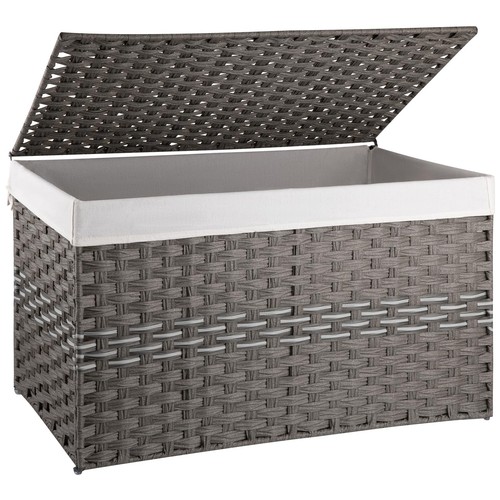 Large storage basket with lid - large,