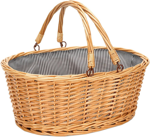 Large wicker basket with - basket,