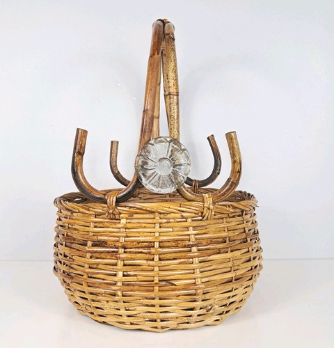 Large woven wicker basket - large,