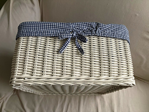 Pottery barn white wicker - barn,