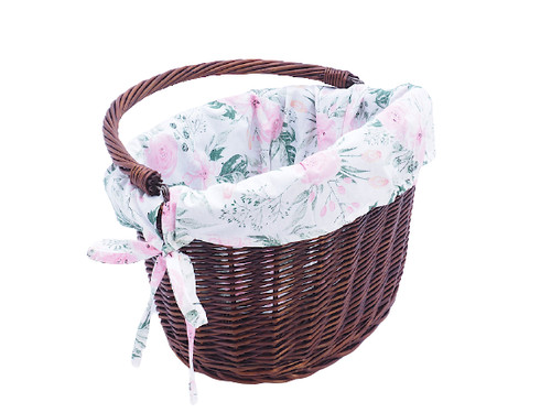 Bike basket wicker dark cotton - bike,