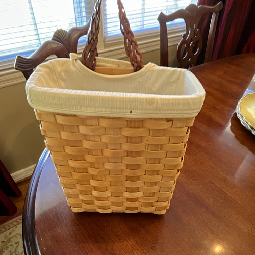 Large beige rectangular wicker - beige,