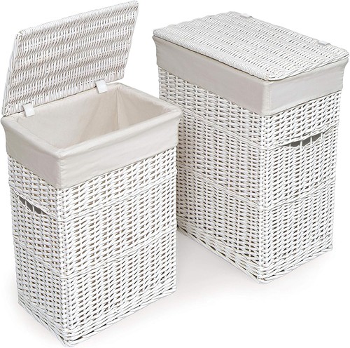 Wicker nursery laundry hampers - laundry,