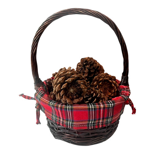 Vintage christmas basket - vintage,