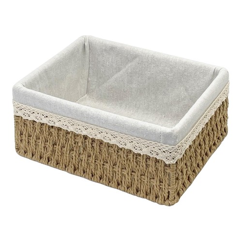 Wicker storage basket - wicker,