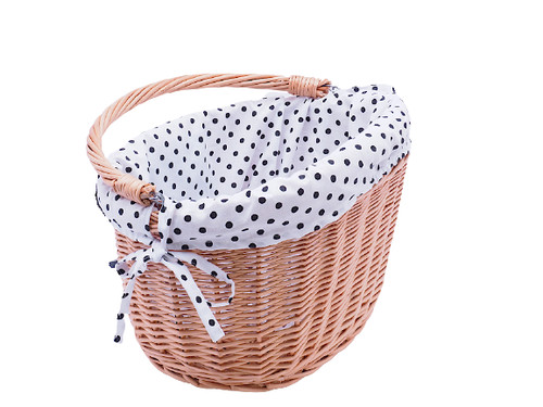 Bicycle basket wicker cotton - bicycle,