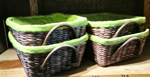 Large brown wicker - brown,
