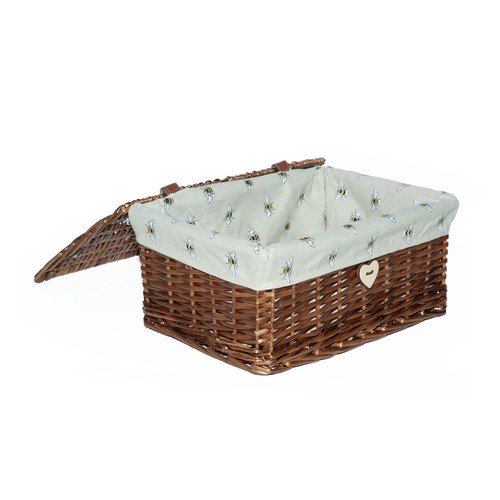 Natural finish wicker basket - natural,