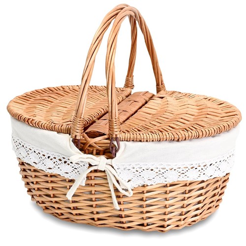 Large wicker picnic - large, basket