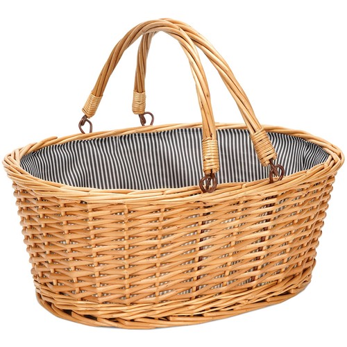 Large wicker basket with - wicker,